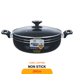 KITCHEN KING DELICA WOK (GLASS LID) 30CM