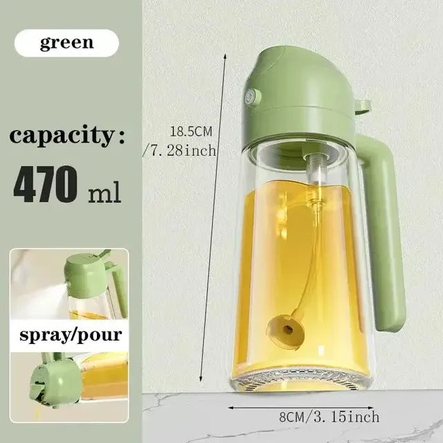 Kitchen Leakproof Oil Spray Glass Bottle