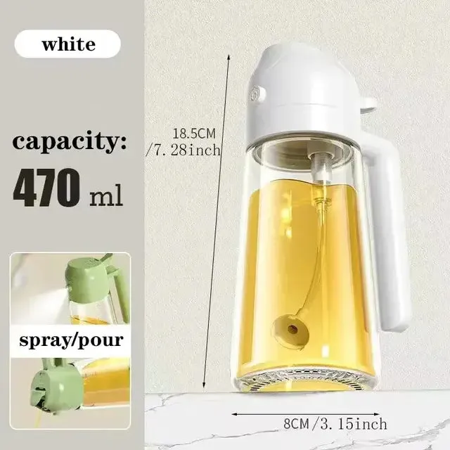 Kitchen Leakproof Oil Spray Glass Bottle