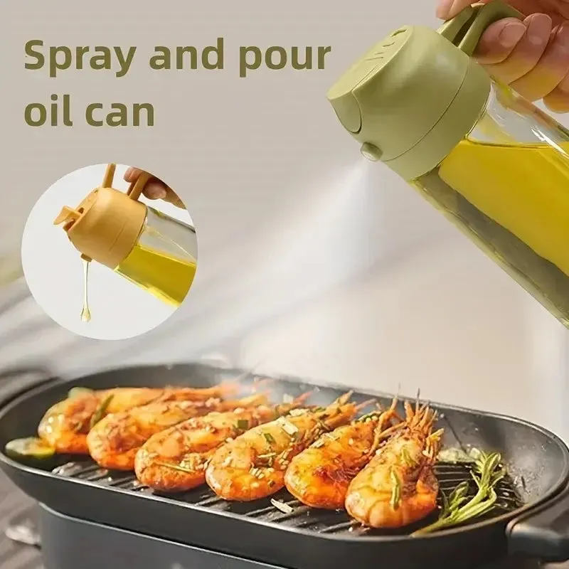 Kitchen Leakproof Oil Spray Glass Bottle