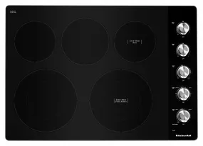 KitchenAid Stainless Steel 30" Electric Cooktop - KCES550HSS