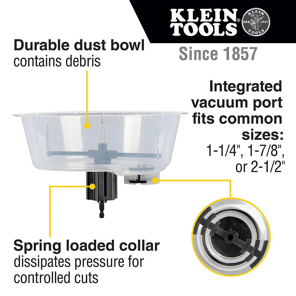 Klein 53710 Adjustable Hole Saw with Auto-Set Arms