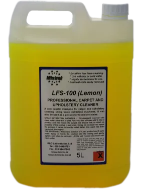 LFS 100 Lemon - Low Foam Carpet and Upholstery Cleaner