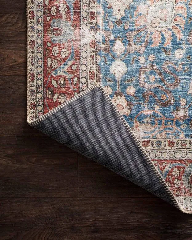 Loloi Rugs Loren Collection - LQ-01 Blue/Brick