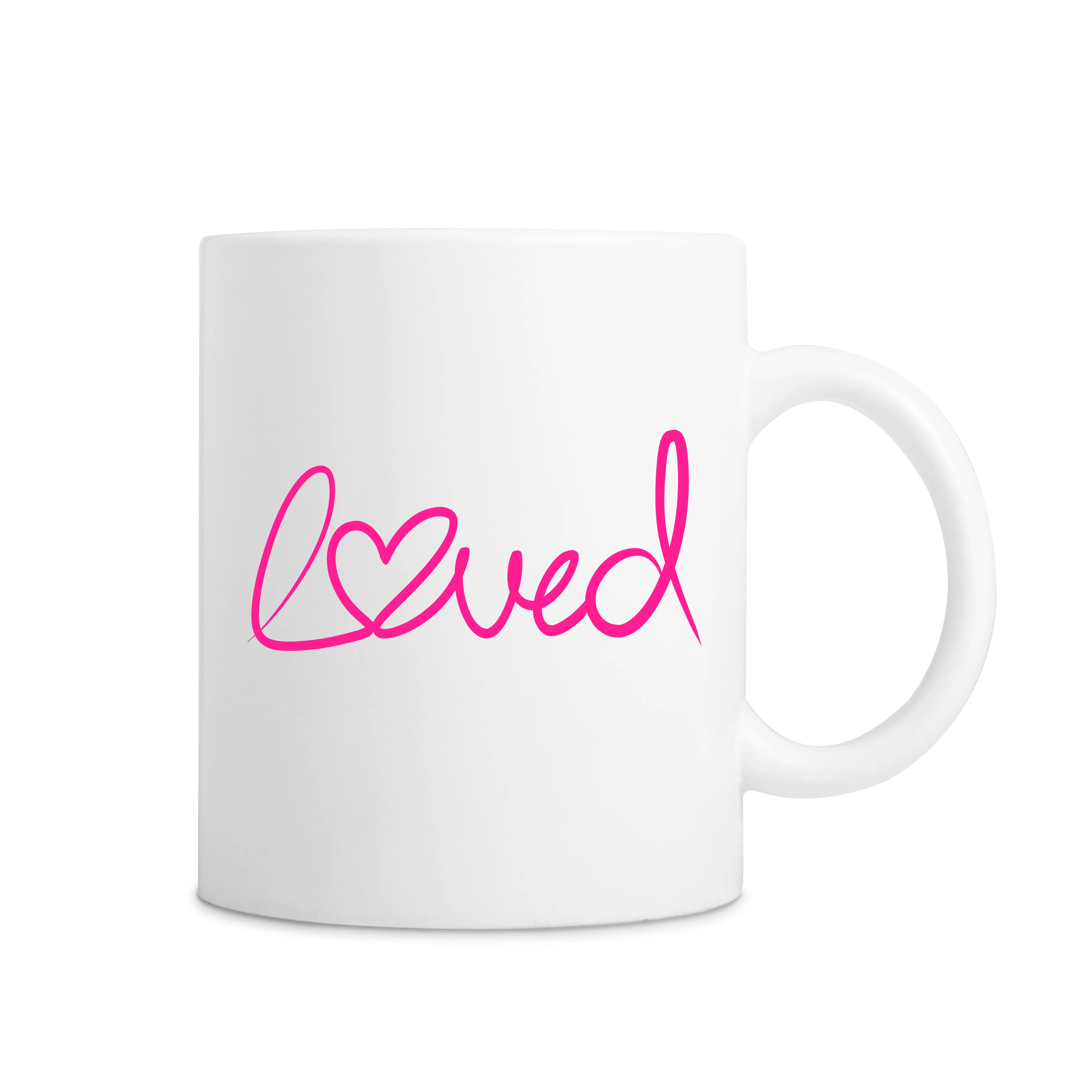 Loved Heart Mug - White