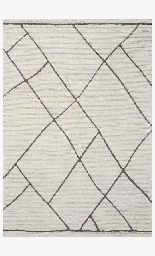 Magnolia Home x Loloi Logan Rug - Ivory Charcoal