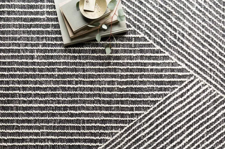 Magnolia Home x Loloi Newton Rug - Charcoal Ivory