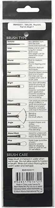 Mont Marte Gallery Series Brush Set Oils 5pc - (BMHS0025)