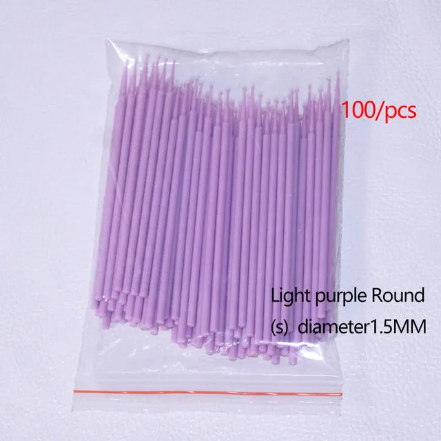 NICE FACE 100pcs/lot Disposable Swab Micro Brush Eyelashes Extension Individual Lash Glue Removing Makeup Tools for eyes make up