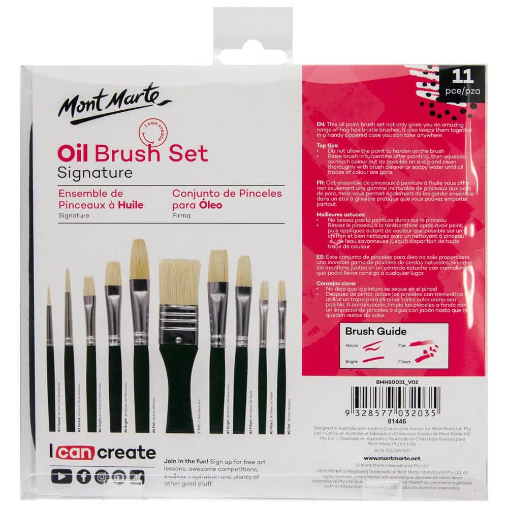 Oil Brush Set Signature 11pc