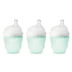 OlaBaby Silicone Gentle Bottle 120ml 3pk Mint