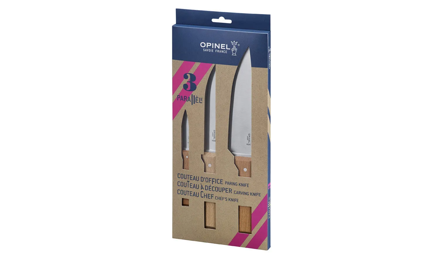 Opinel Parallele Trio Knife Set