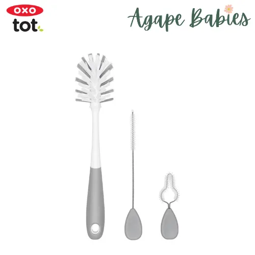 OXO Tot Water Bottle & Straw Cup Cleaning Set - Grey