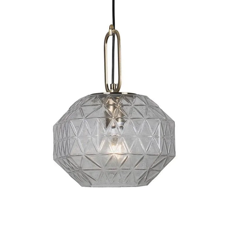 Parma Pendant Light Metal and Glass