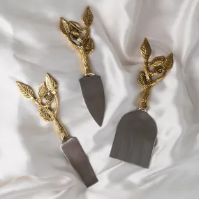 Patram Brass Cheese Knife Set