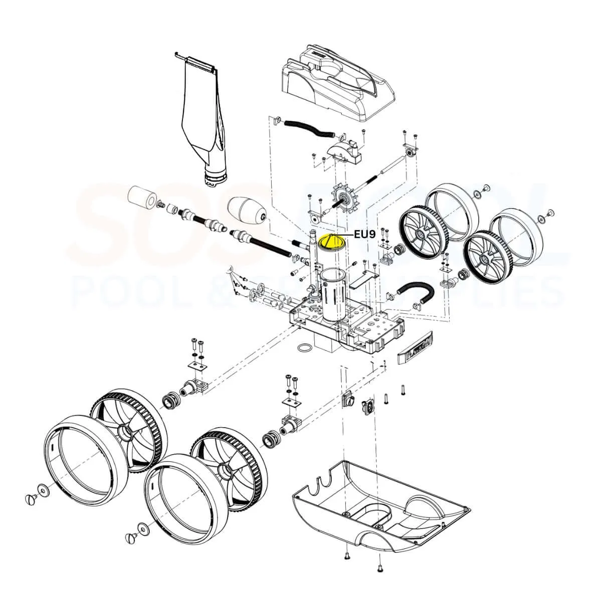 Pentair Debris Valve For Legend and Platinum Cleaners | EU9