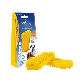 Pet Me Medium Silicone Yellow Brush