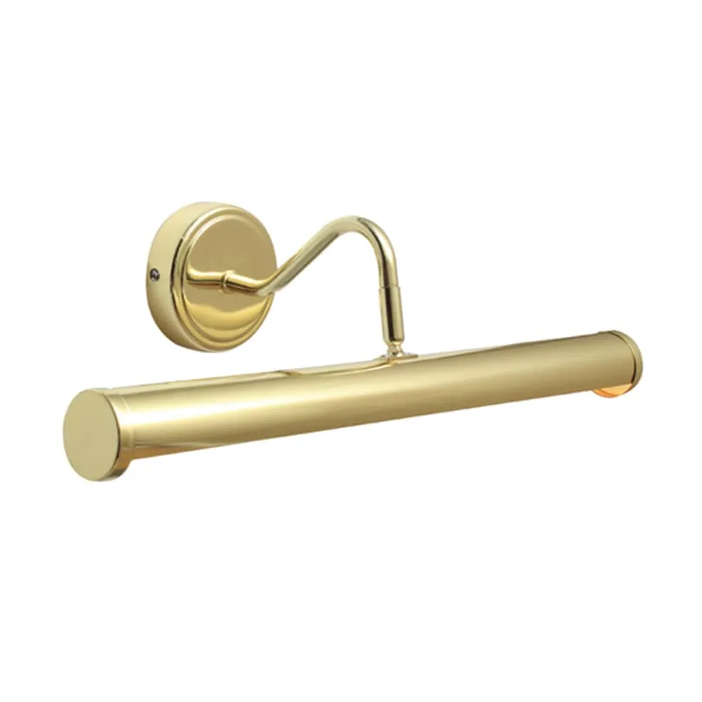 Picture Wall Light Polished Brass | Satin Chrome