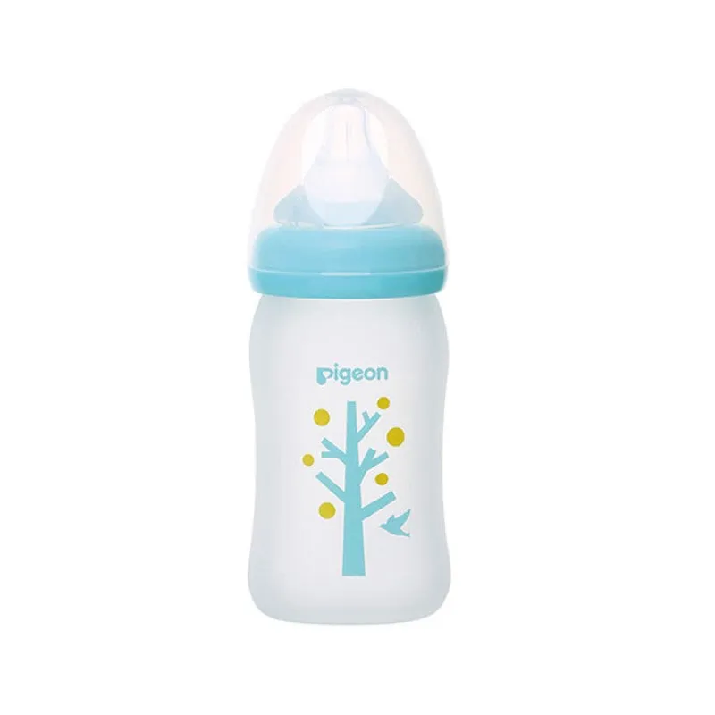 Pigeon Silicone Coating Nursing Bottle 160ml - Tree