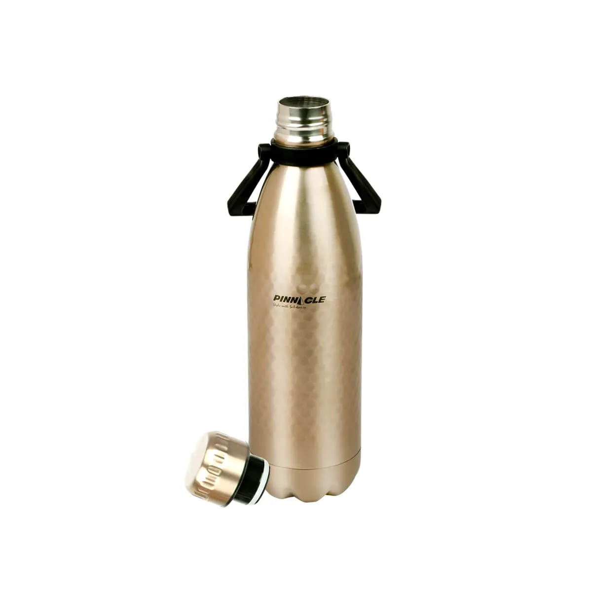 Pinnacle Pelican Stainless Steel Water Bottle | Insulated Steel Water Bottle 1 Litre |BPA Free| 24hrs Cold & Hot Water Bottle | Water Bottle for Kids & Adults | School, Office & Gym water bottle | Gold