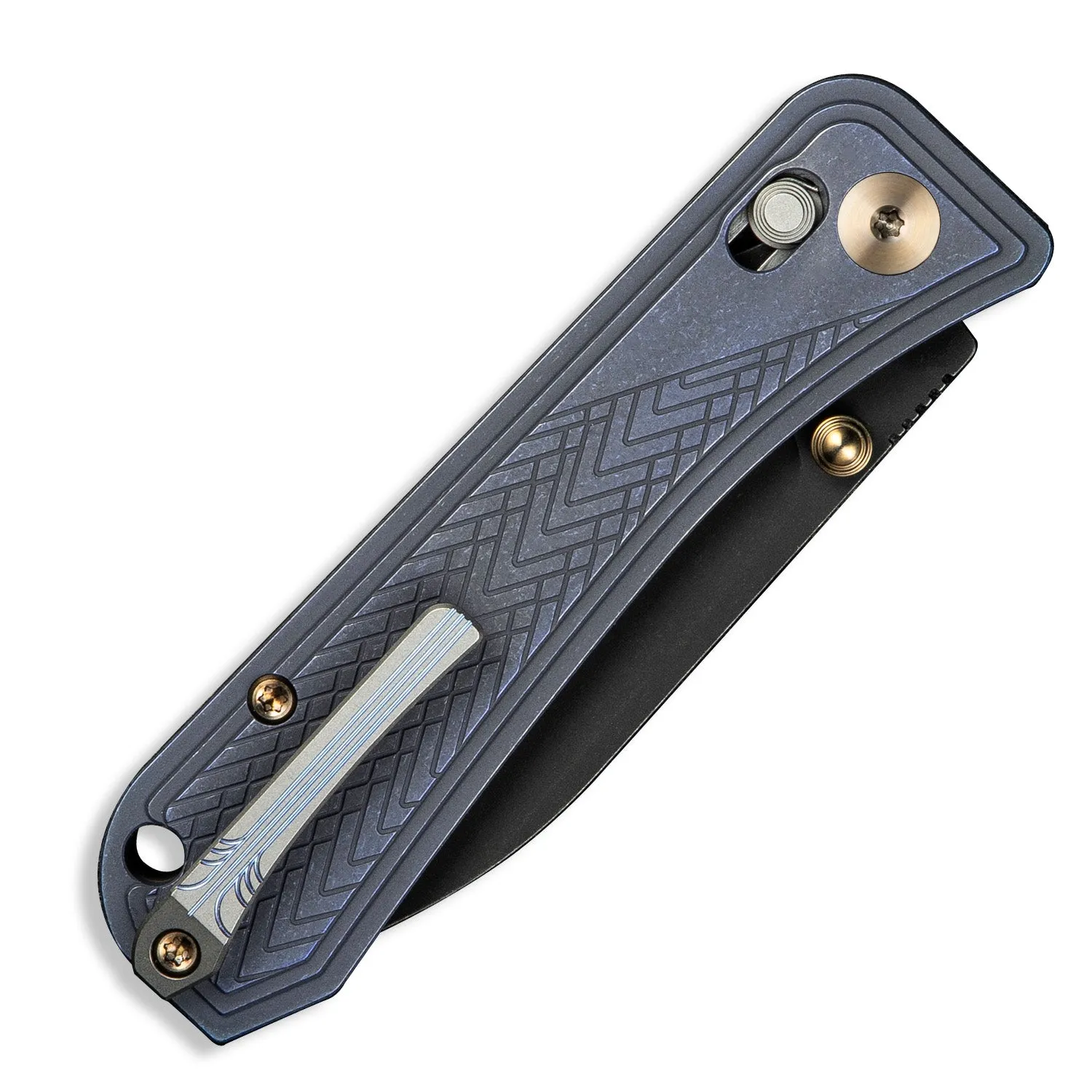 PREORDER: Bougie Banter Pocket Knife - Blue Titanium - S45VN