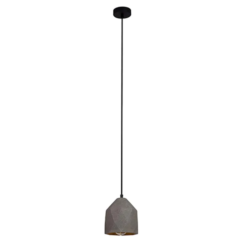 Prism Cement Pendant Light Grey