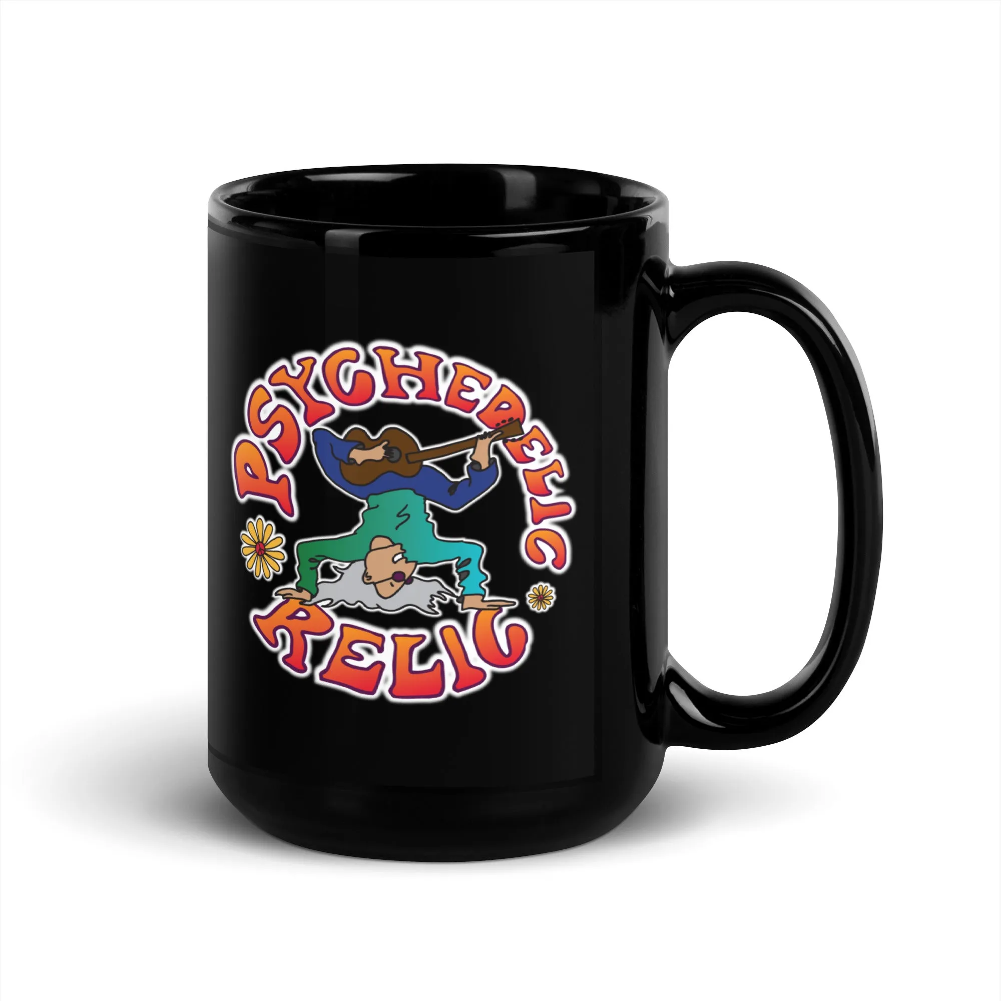 PSYCHEDELIC RELIC Black Glossy Mug