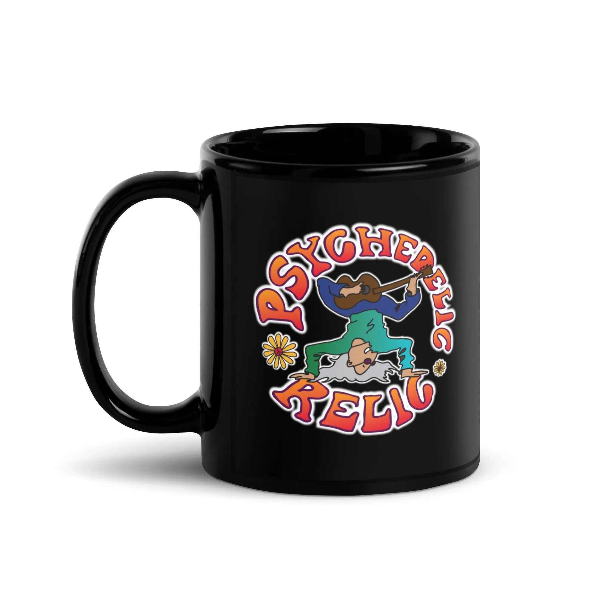 PSYCHEDELIC RELIC Black Glossy Mug