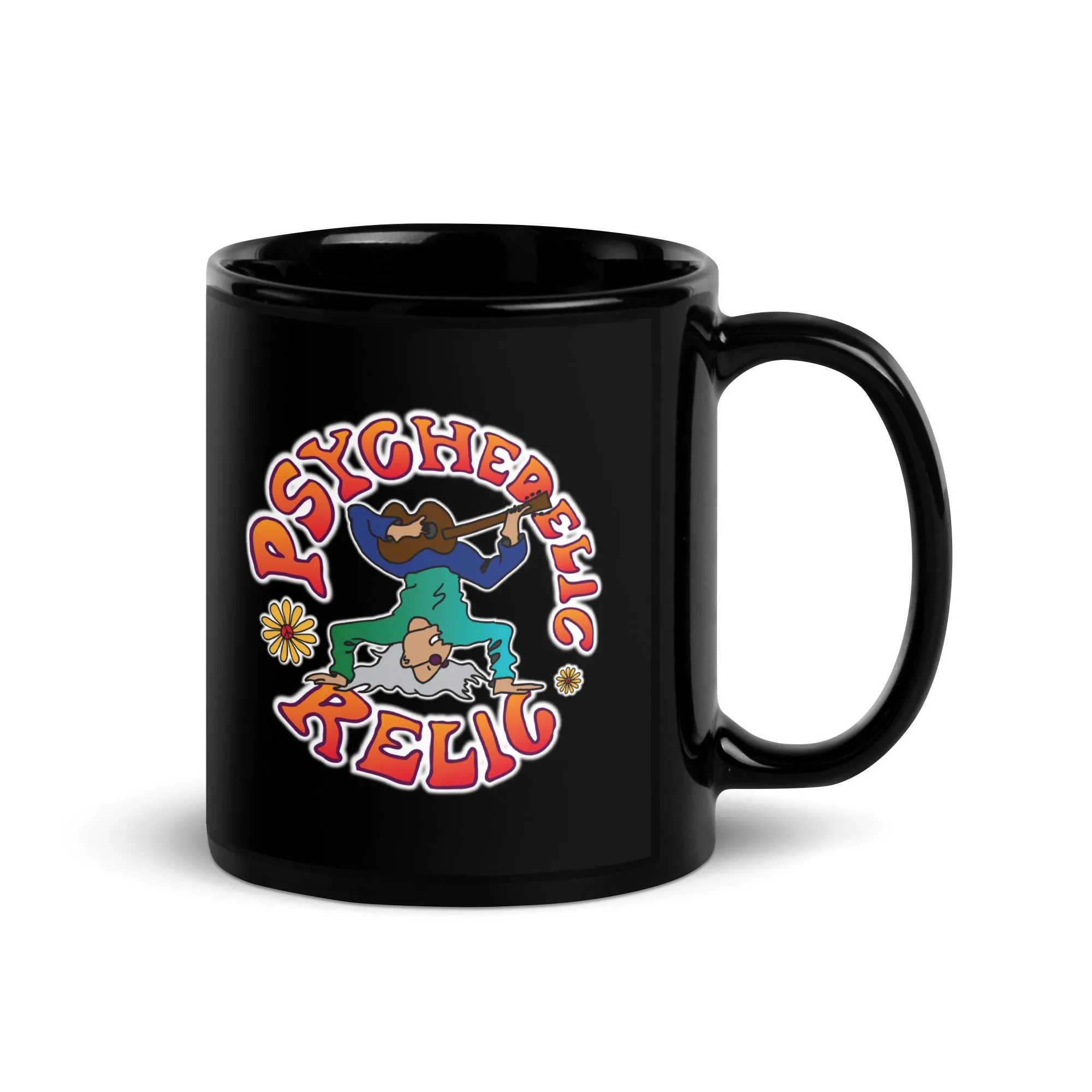 PSYCHEDELIC RELIC Black Glossy Mug