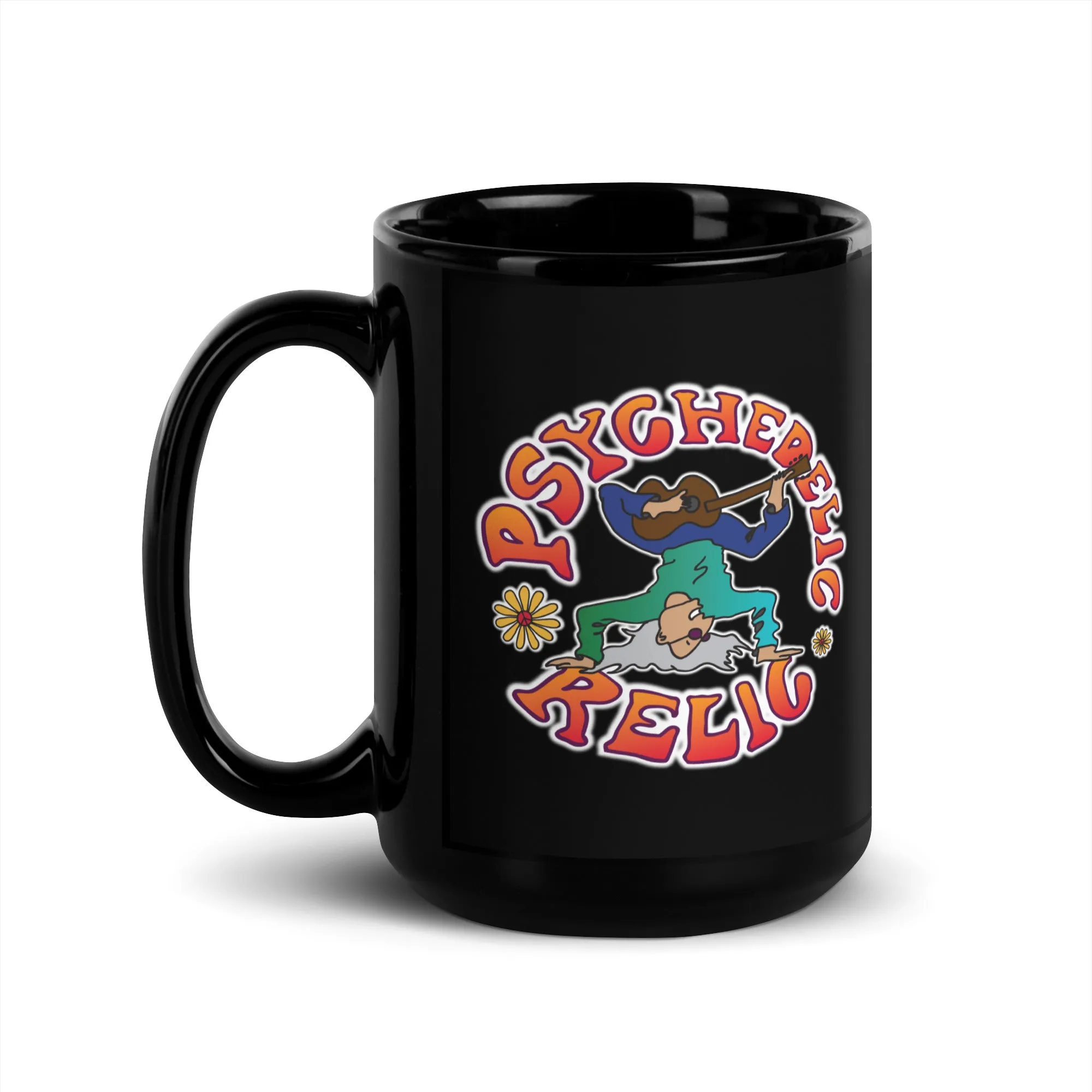 PSYCHEDELIC RELIC Black Glossy Mug