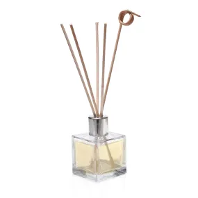 Pure Source India Glass Decorative Reed Diffuser Bottle/Glass Vase, 30 ML Squire Coming with 6 Pcs Sticks