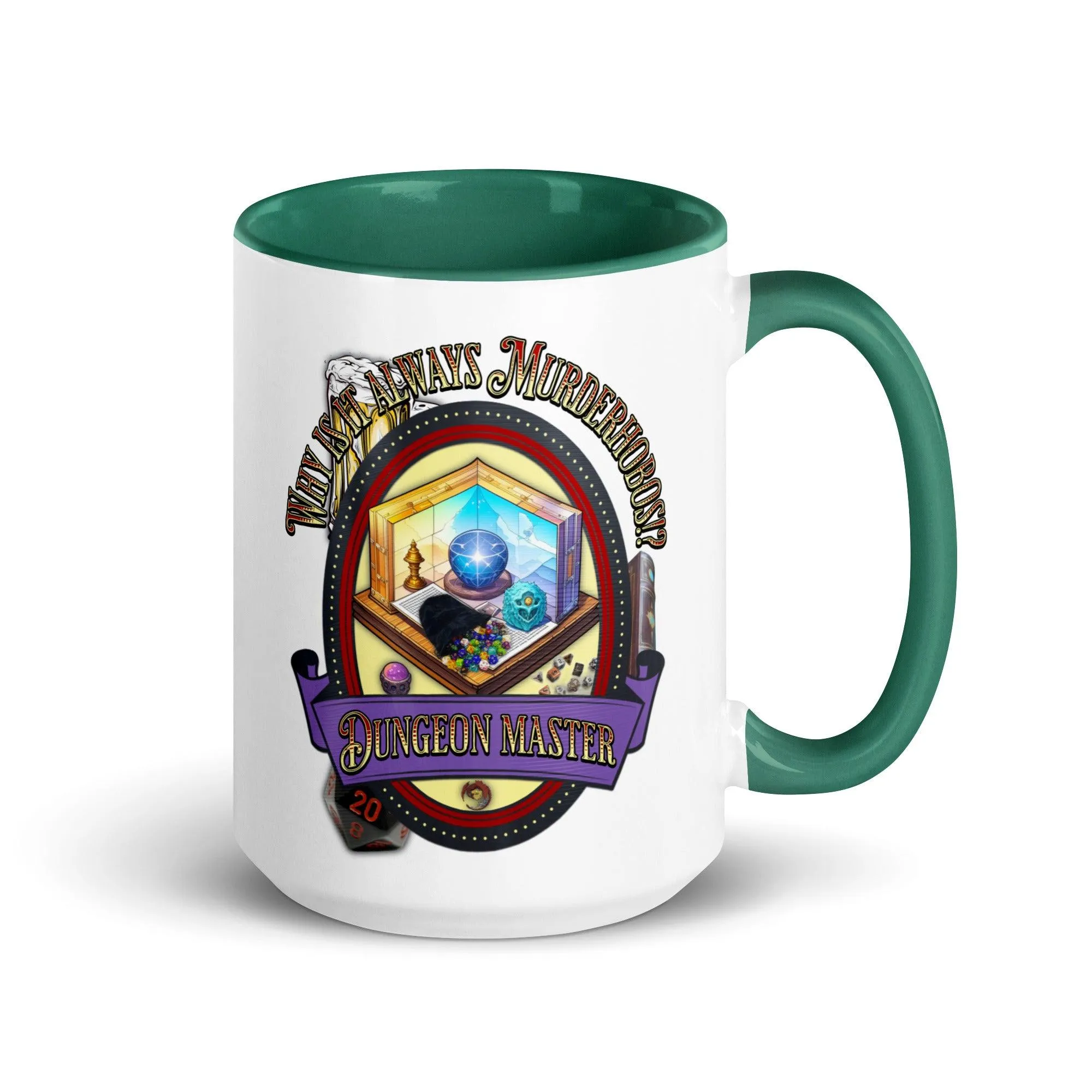 "Why is it always Murderhobos!?" Dungeon Master Two-Toned Color Mug