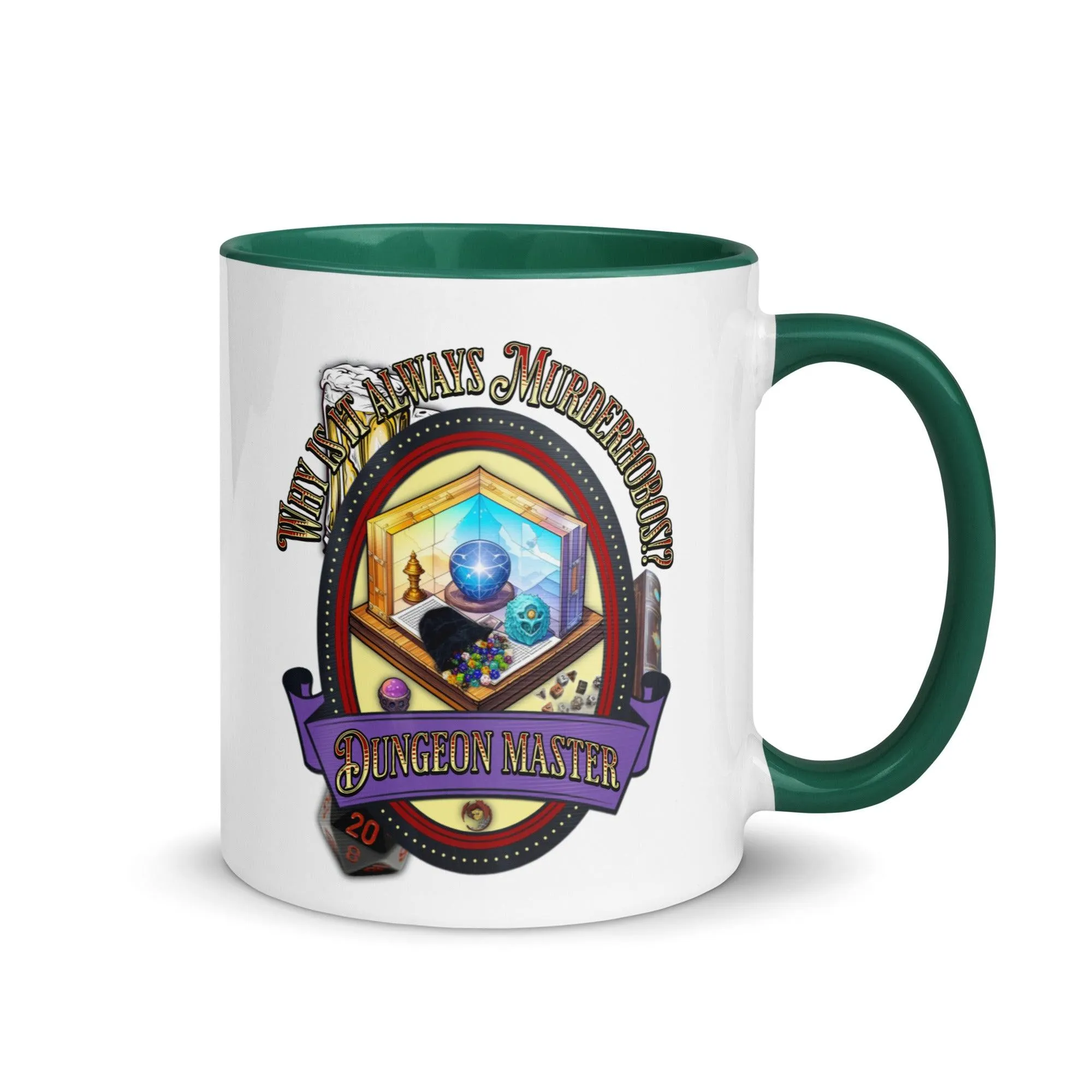 "Why is it always Murderhobos!?" Dungeon Master Two-Toned Color Mug