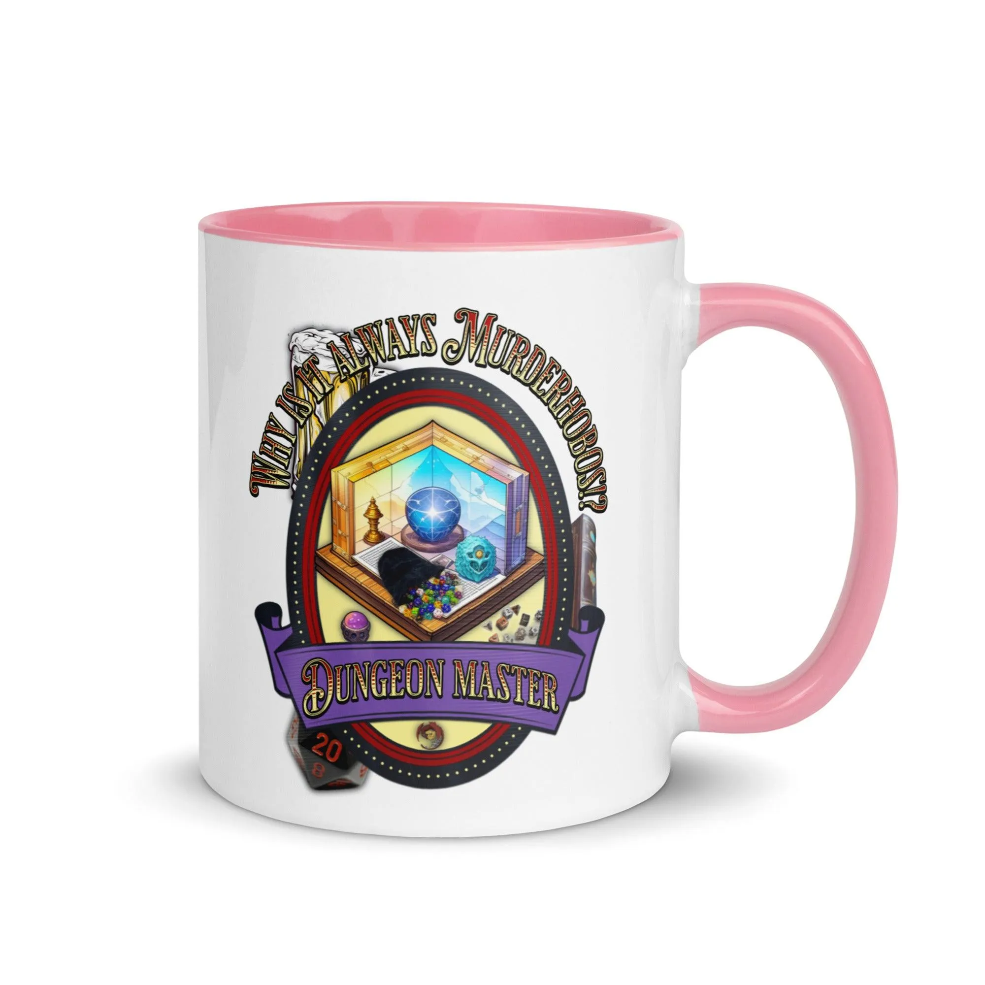 "Why is it always Murderhobos!?" Dungeon Master Two-Toned Color Mug