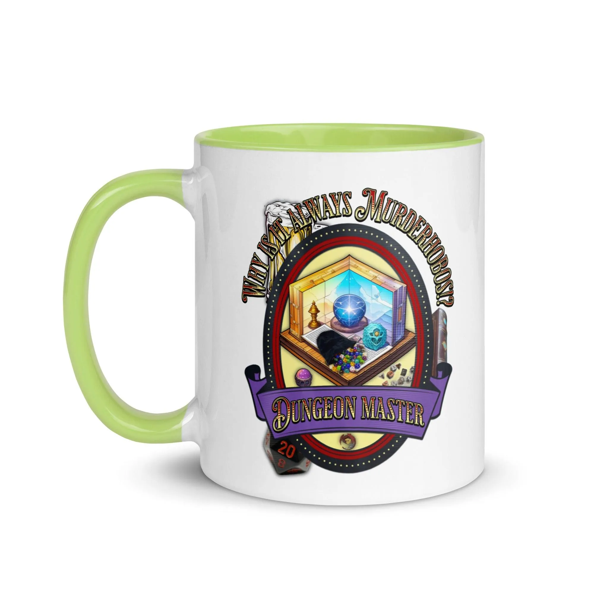 "Why is it always Murderhobos!?" Dungeon Master Two-Toned Color Mug