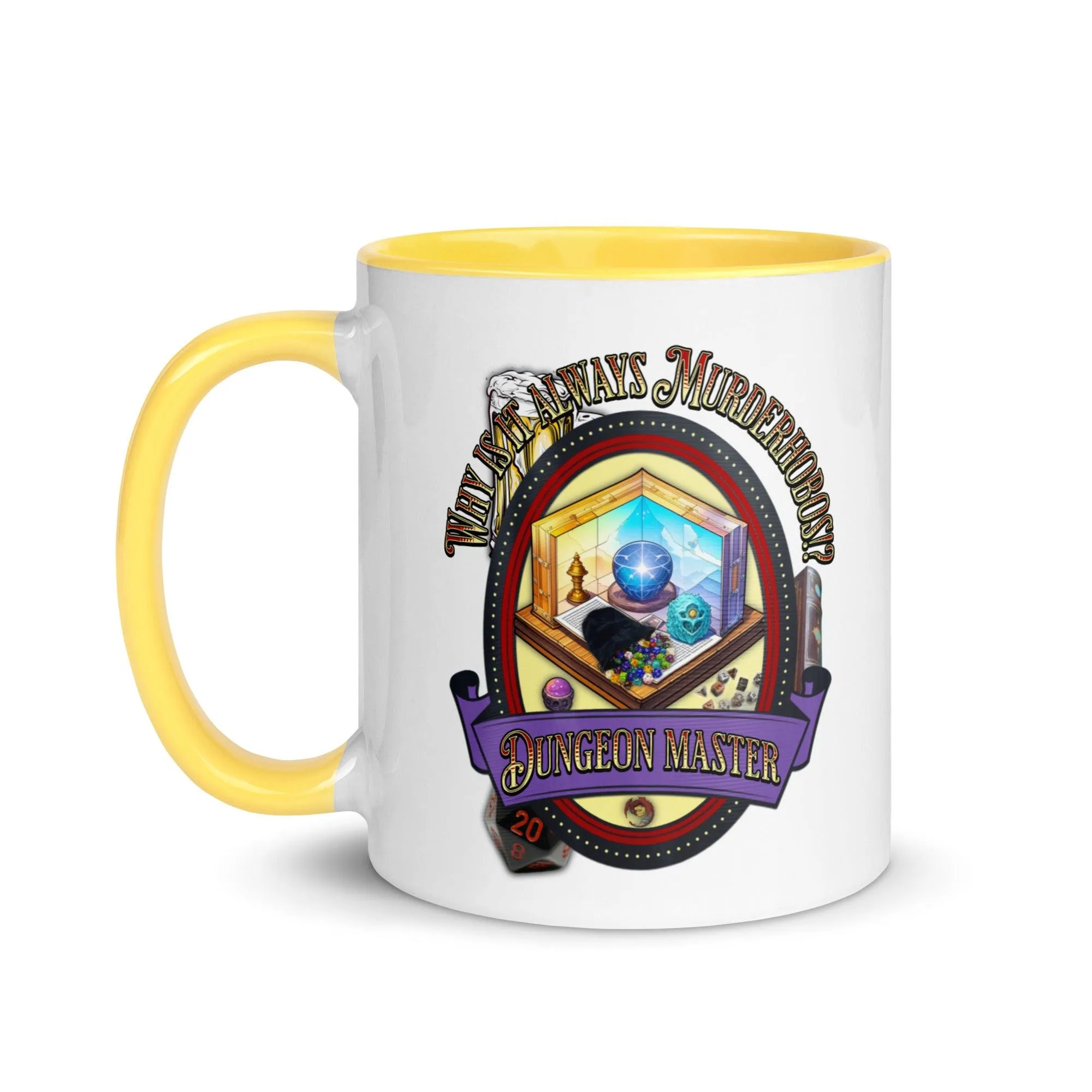 "Why is it always Murderhobos!?" Dungeon Master Two-Toned Color Mug