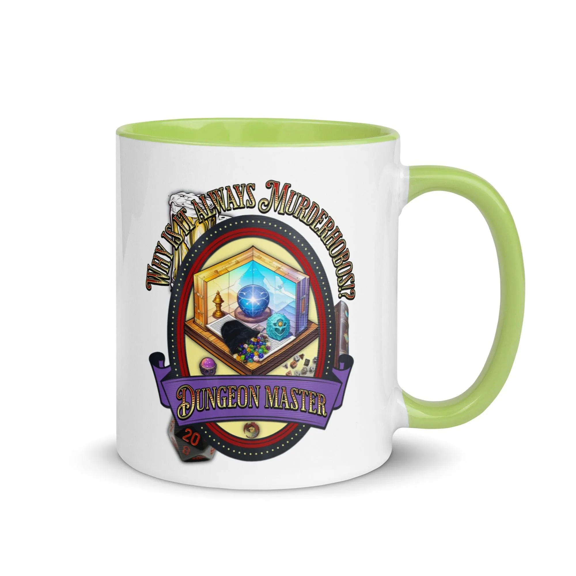 "Why is it always Murderhobos!?" Dungeon Master Two-Toned Color Mug