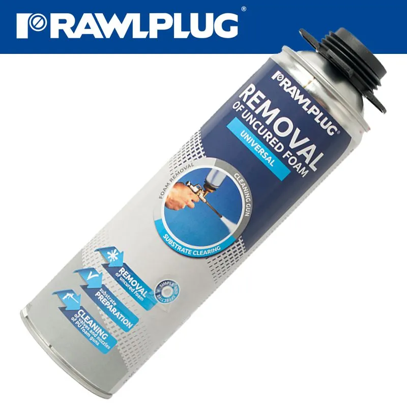 RAWLPLUG RAWL PLUG PU GUN FOAM CLEANER RAW R-RPC-0500