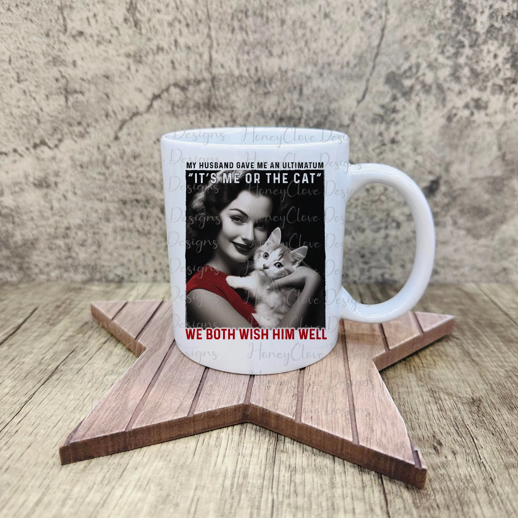 Retro Husband V Cat Mug