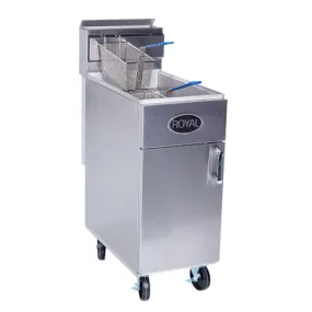 ROYAL RANGE RFT-50 Gas Fryer Floor Model with 50 lb Oil Capacity