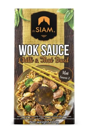 Sauce wok au piment et au basilic thaï 100g