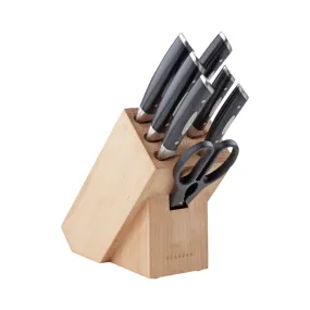 Scanpan Classic Beechwood Knife Block Set 8 Piece