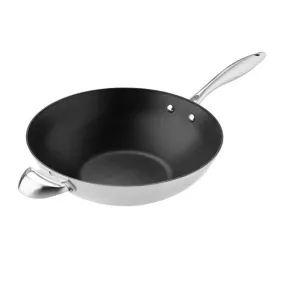 SCANPAN CTX S/S Non Stick Wok, 12.6”/32cm