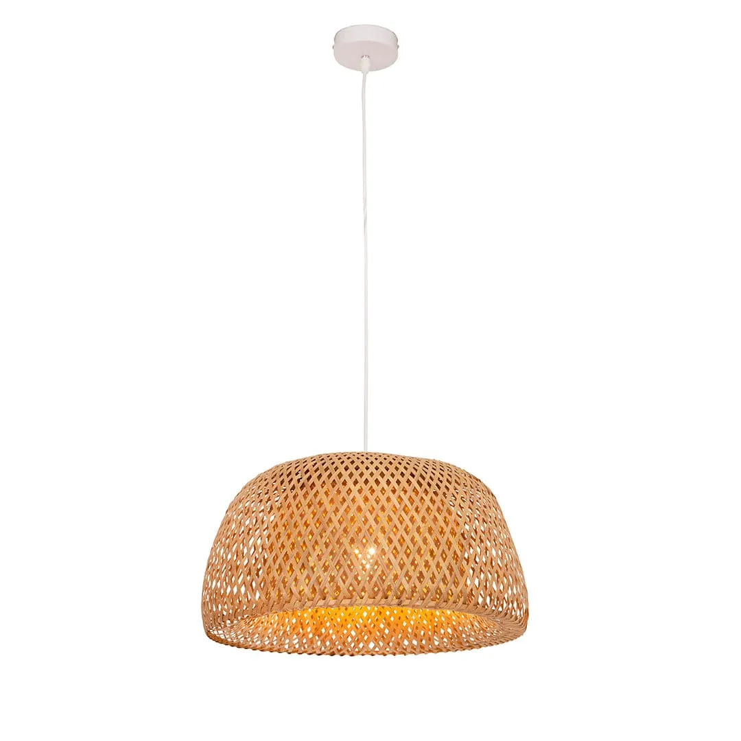 Scarlet Pendant Light - Woven Bamboo