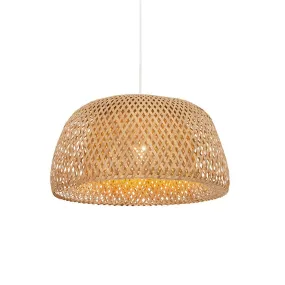 Scarlet Pendant Light - Woven Bamboo