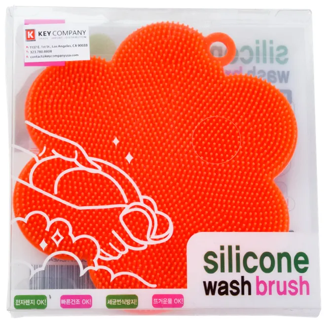 Silicon Wash Brush Flower (SC912588) Green/Orange