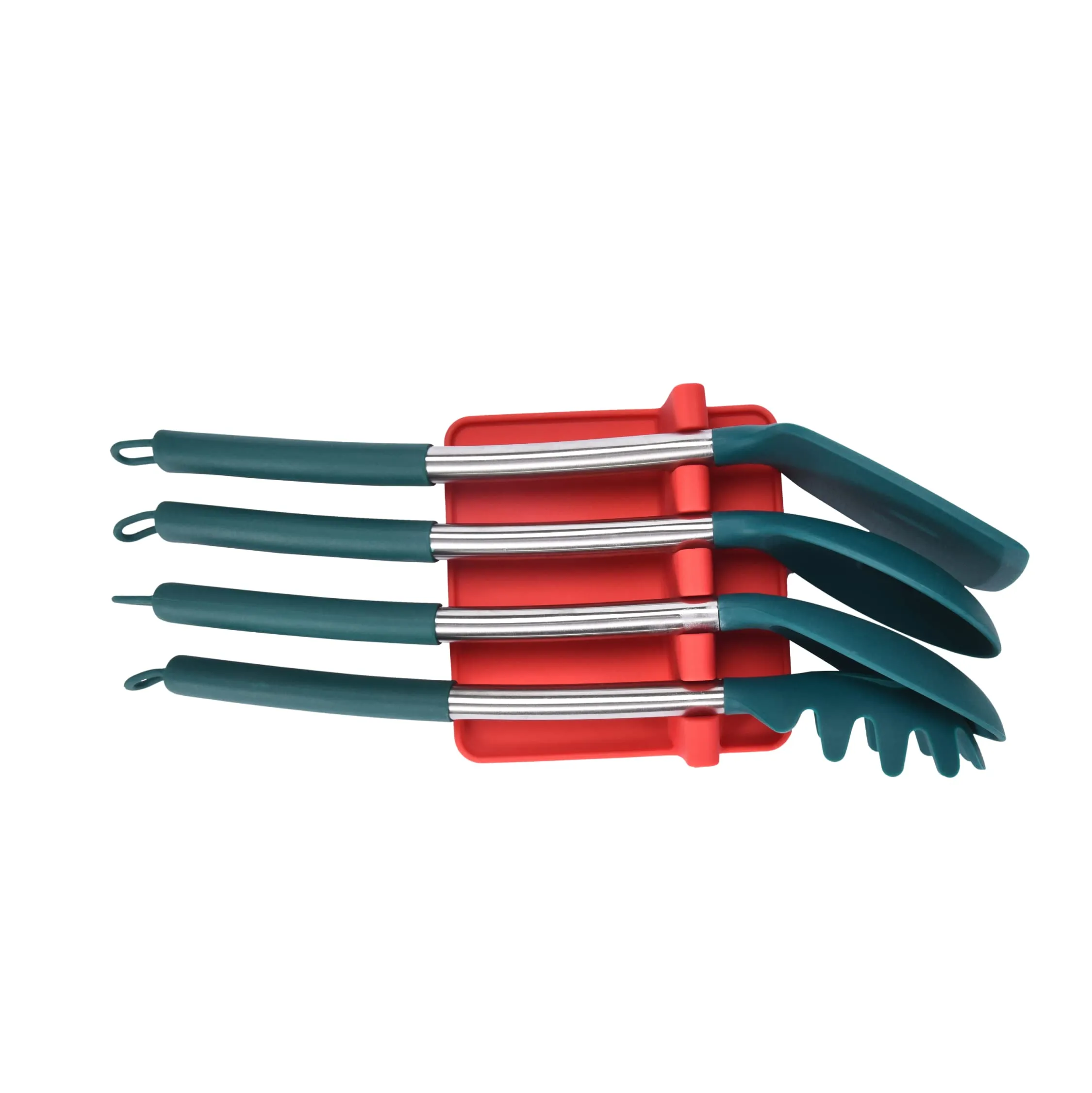 Silicone Utensil Rest With Drip Pad - Keep Your Kitchen Neat And Tidy With This