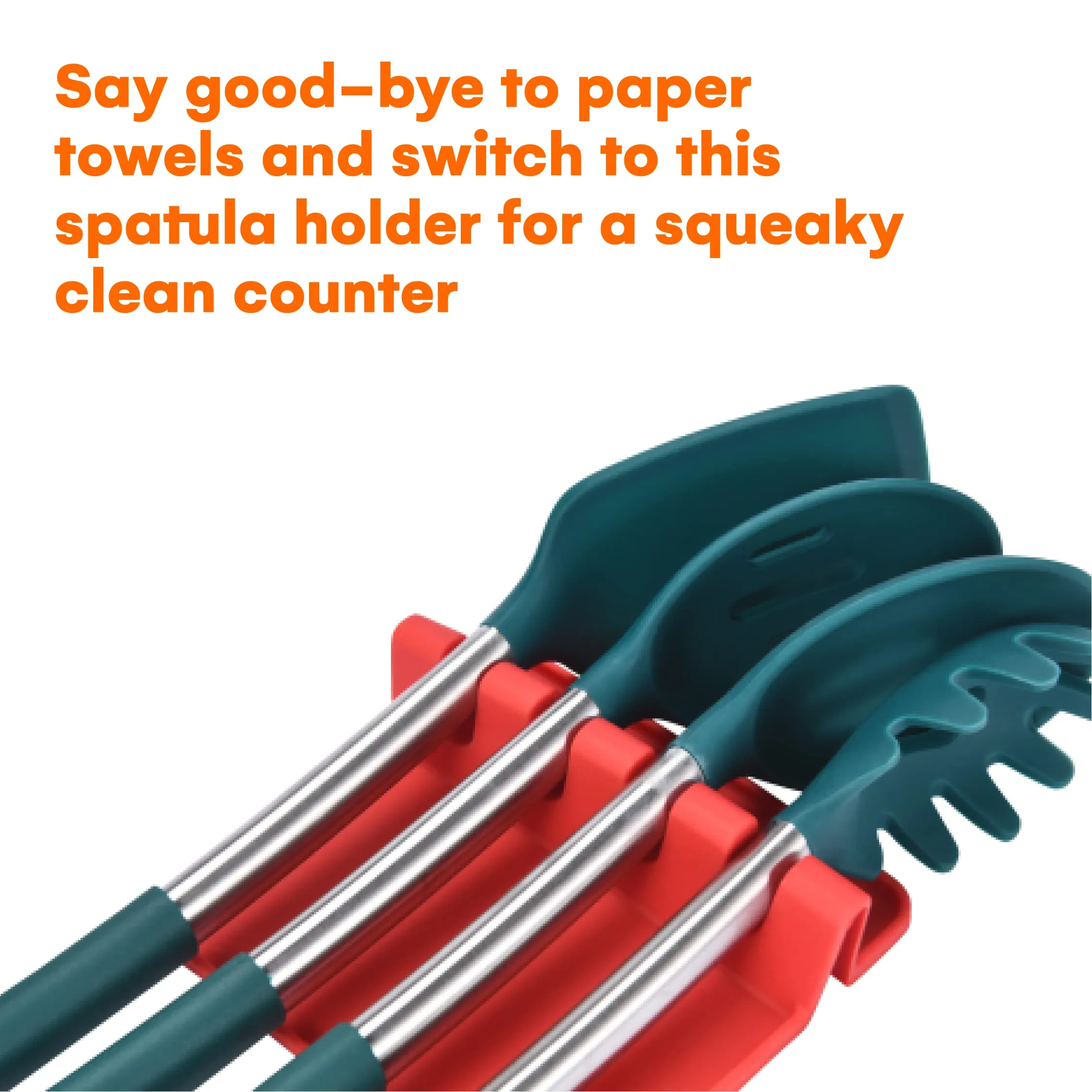 Silicone Utensil Rest With Drip Pad - Keep Your Kitchen Neat And Tidy With This