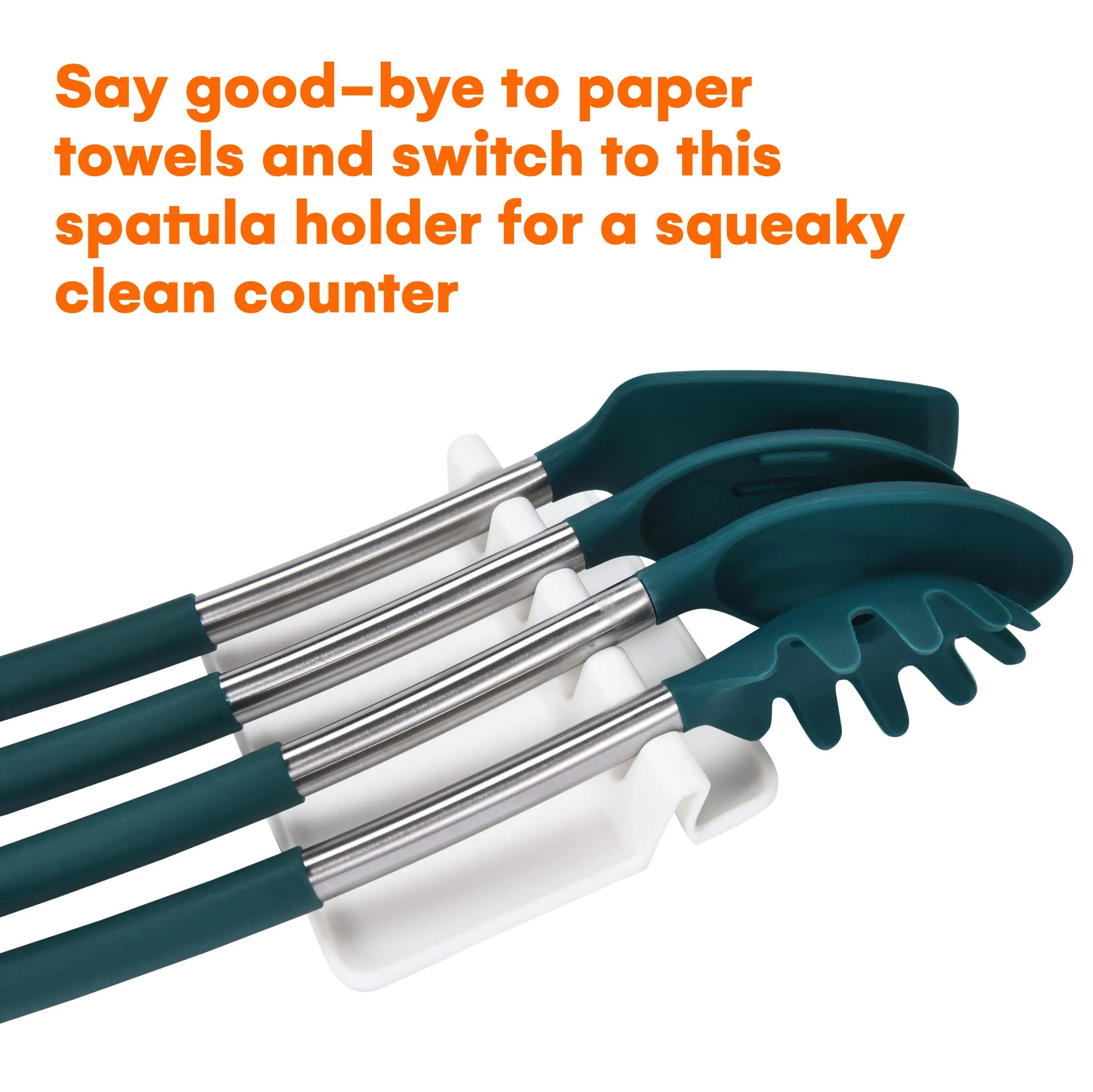 Silicone Utensil Rest With Drip Pad - Keep Your Kitchen Neat And Tidy With This