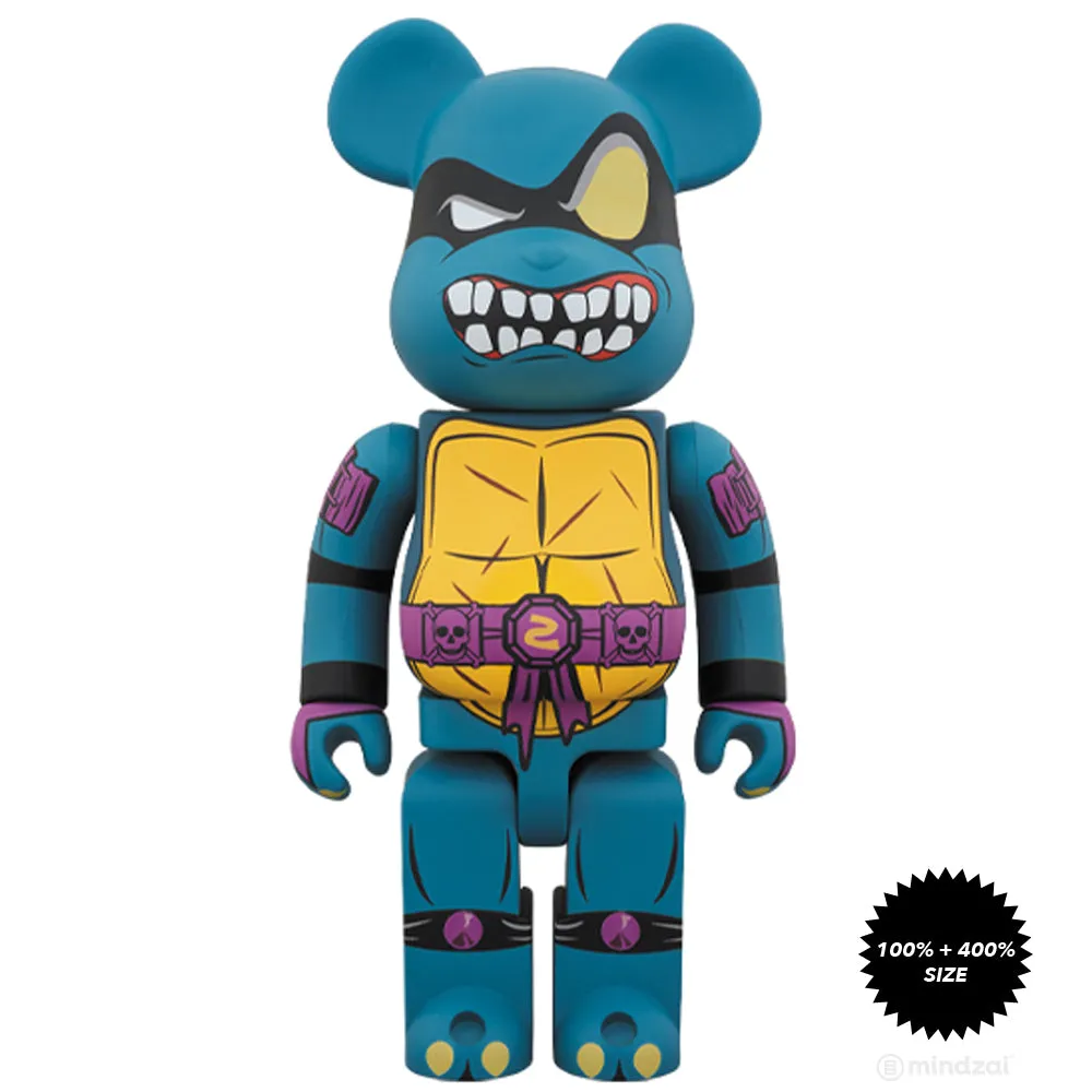 Slash Teenage Mutant Ninja Turtles TMNT 100%   400% Bearbrick Set by Medicom Toy